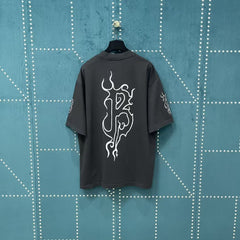 Men's hollowed out short sleeved T-shirt