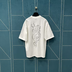 Men's hollowed out short sleeved T-shirt