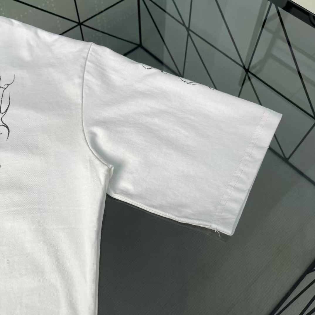 Men's hollowed out short sleeved T-shirt