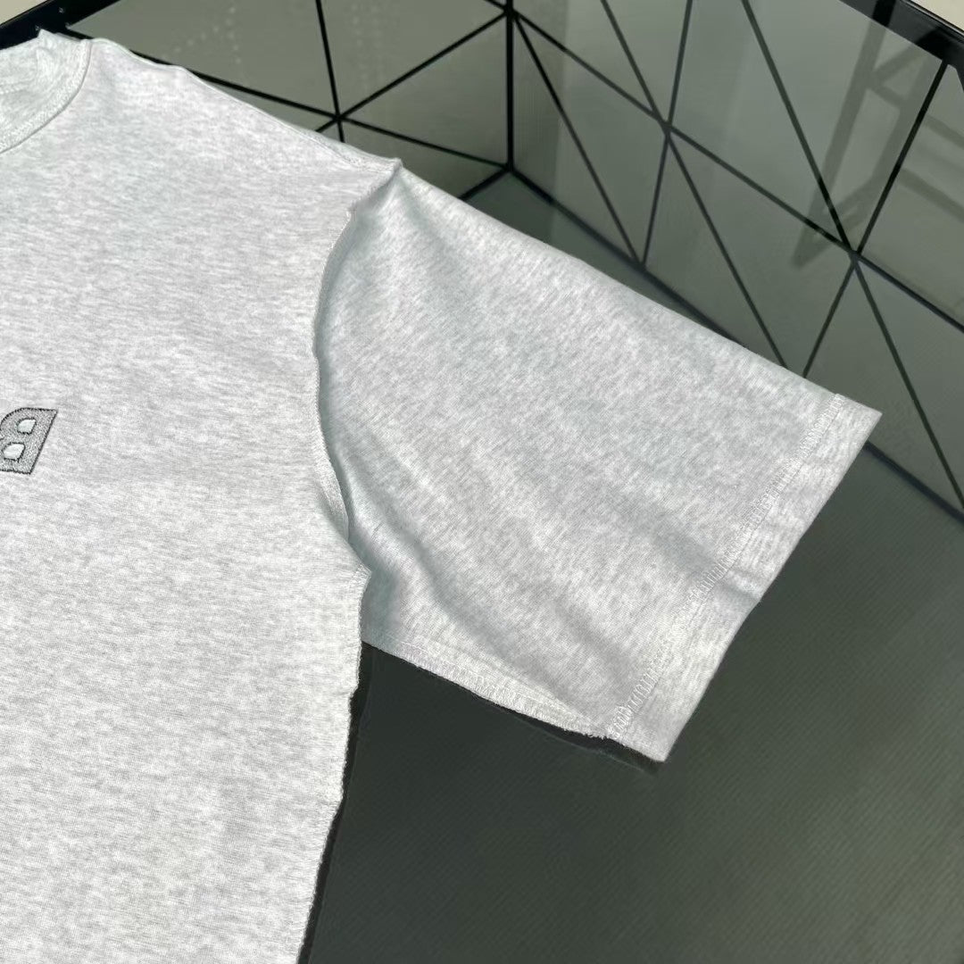 Men's anti embroidery short sleeved T-shirt