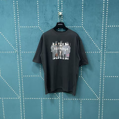 Men's printed short sleeved T-shirt