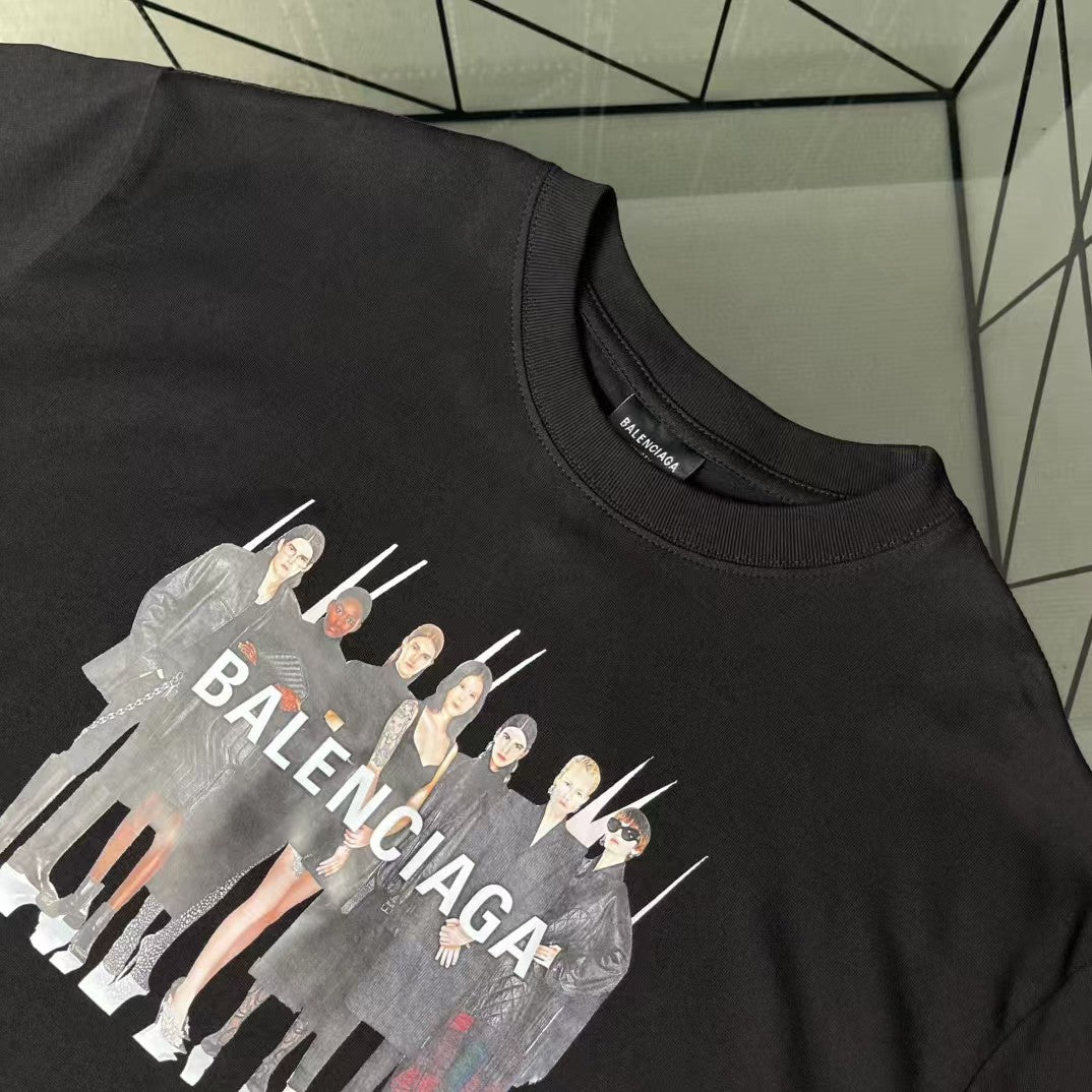 Men's printed short sleeved T-shirt