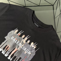 Men's printed short sleeved T-shirt