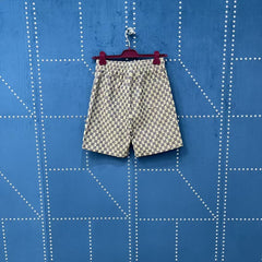 Tibetan blue jacquard shorts