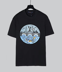 Men's round neck short sleeved T-shirt
