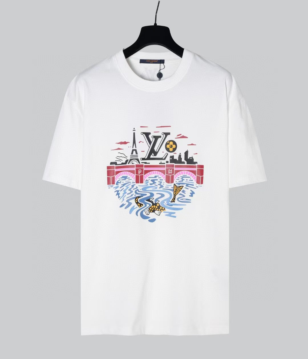 Men's round neck short sleeved T-shirt