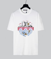 Men's round neck short sleeved T-shirt