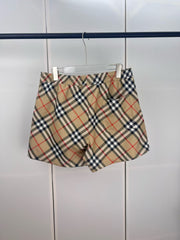 Men's large checkered drawstring shorts