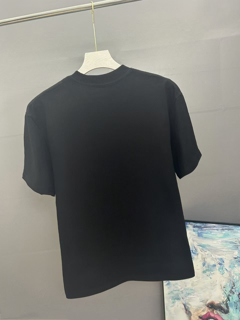 Men's embroidered short sleeved T-shirt