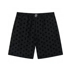 Fleece printed shorts