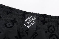 Fleece printed shorts
