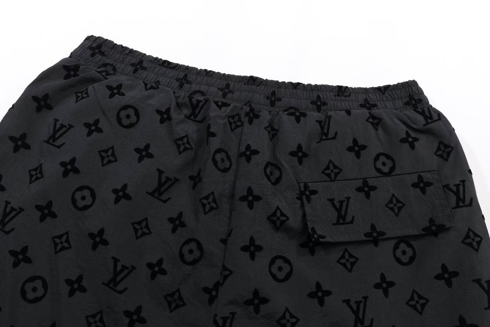 Fleece printed shorts