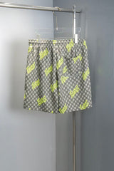 Printed drawstring shorts
