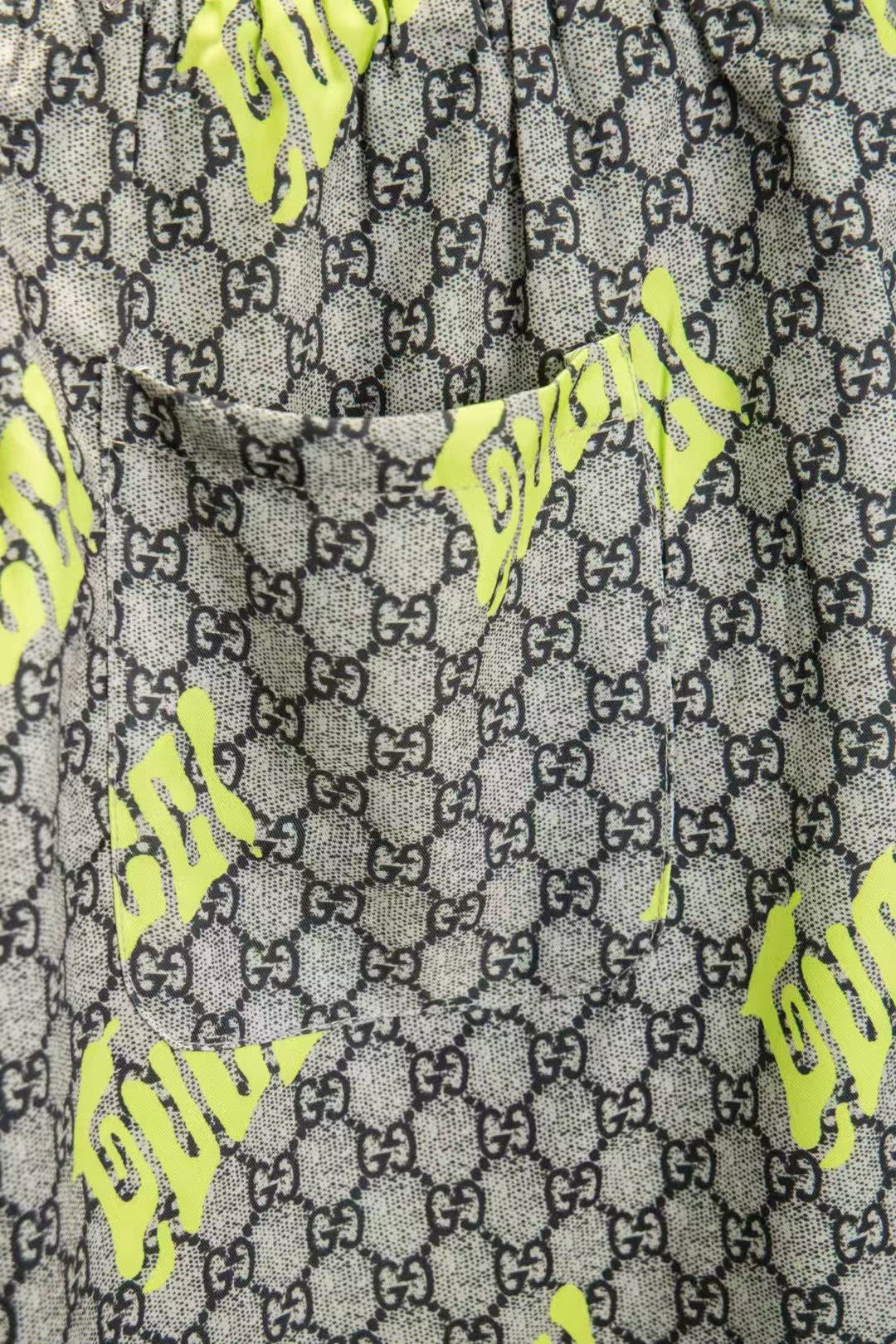 Printed drawstring shorts
