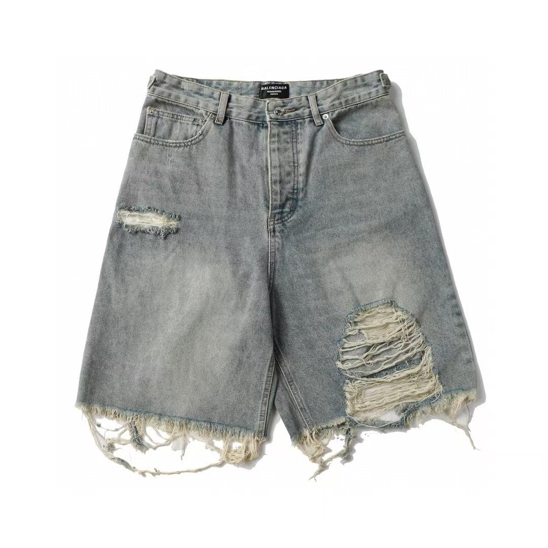 Wear out nostalgic denim shorts for both men and women