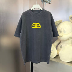 Men's round neck short sleeved T-shirt