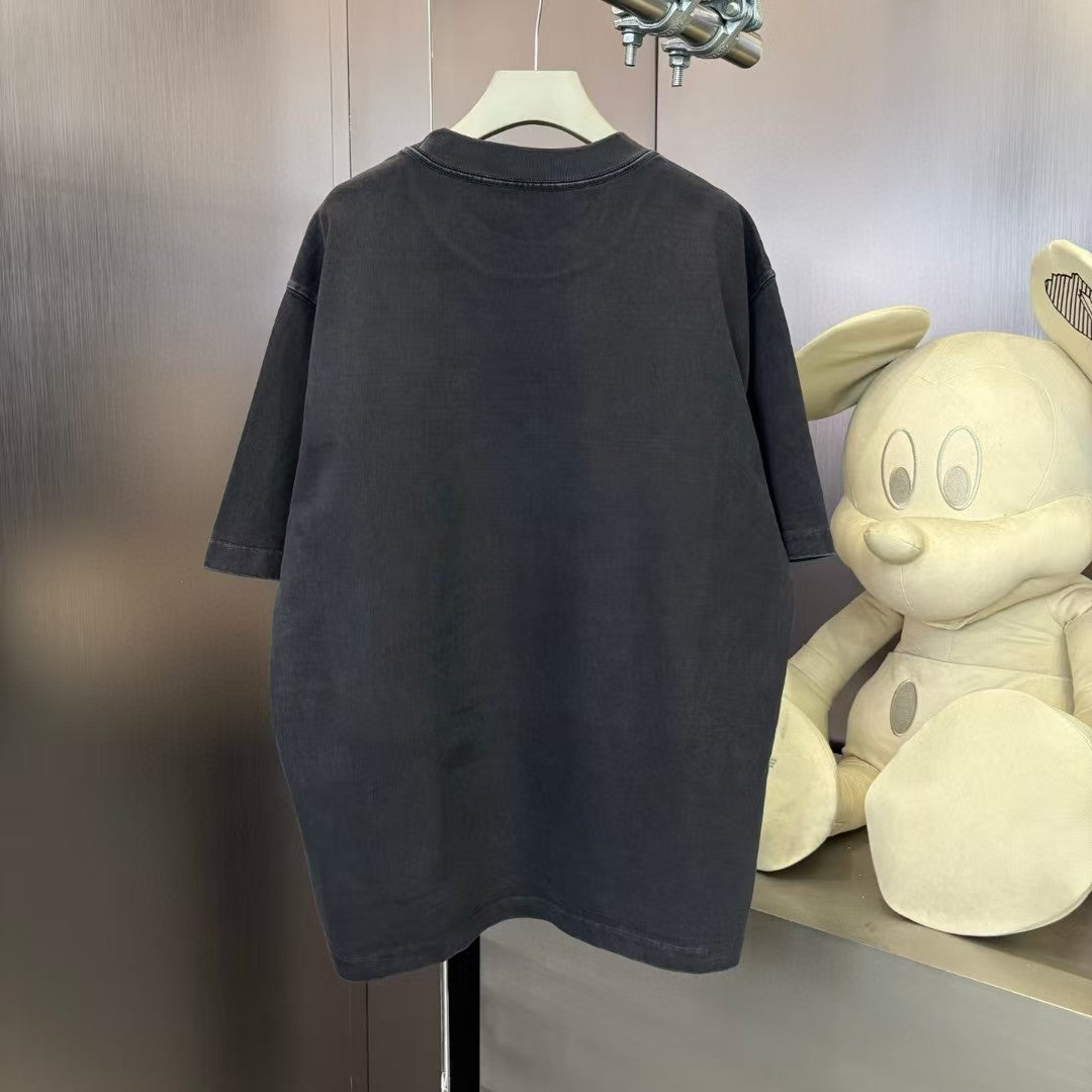 Men's round neck short sleeved T-shirt