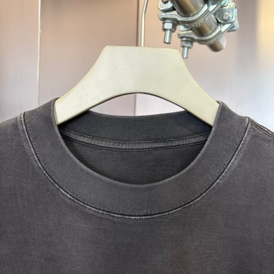 Men's round neck short sleeved T-shirt