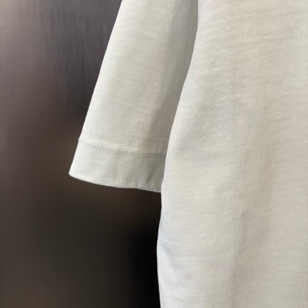 Men's round neck short sleeved T-shirt