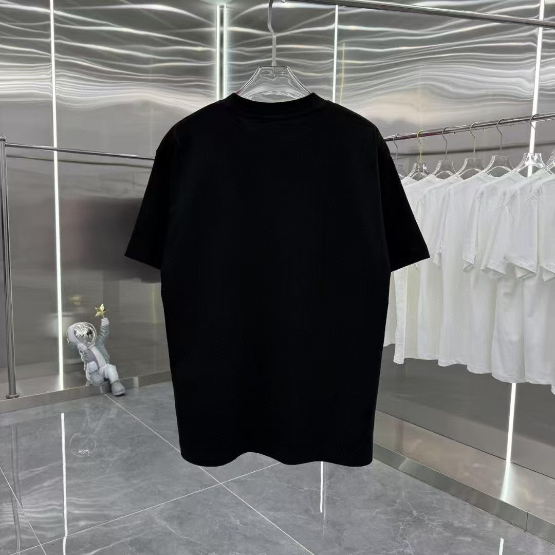 Men's round neck short sleeved T-shirt