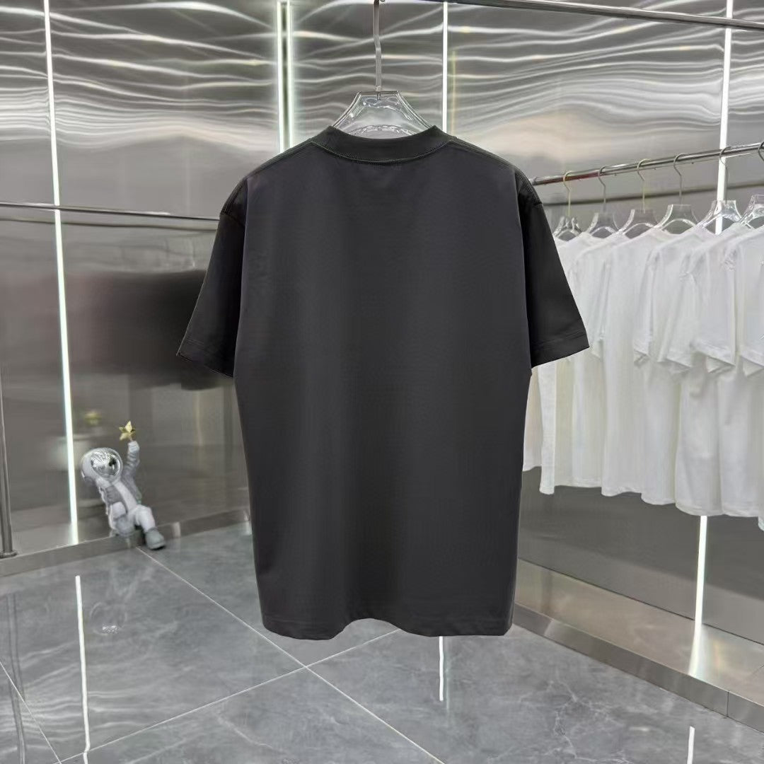 Men's round neck short sleeved T-shirt