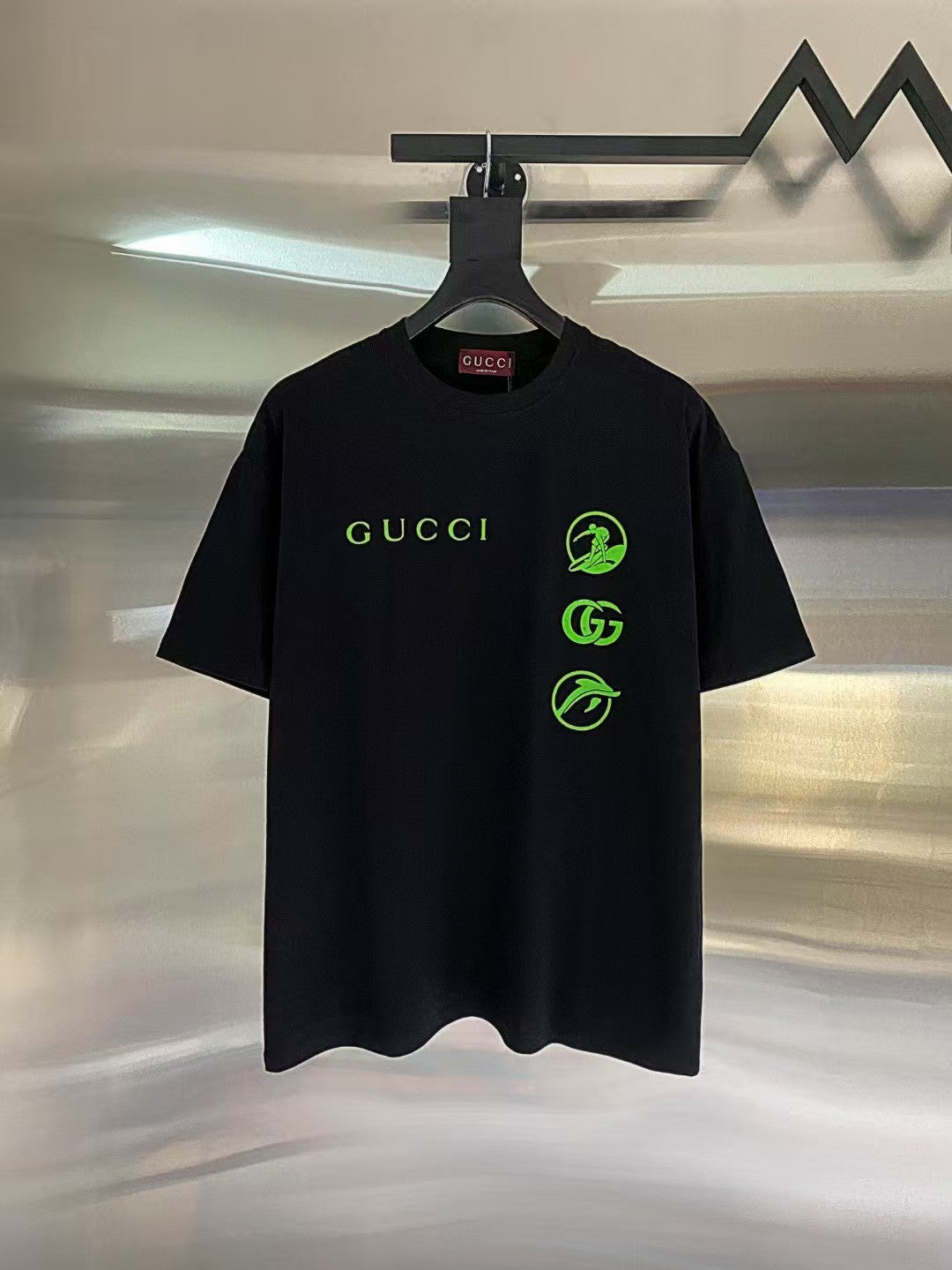 Men's round neck short sleeved T-shirt
