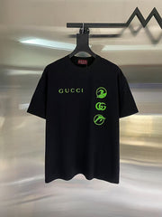 Men's round neck short sleeved T-shirt