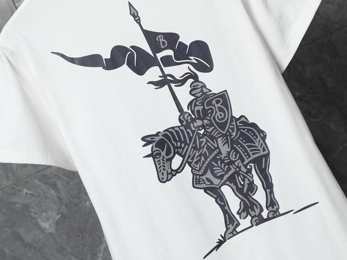 Men's printed short sleeved T-shirt