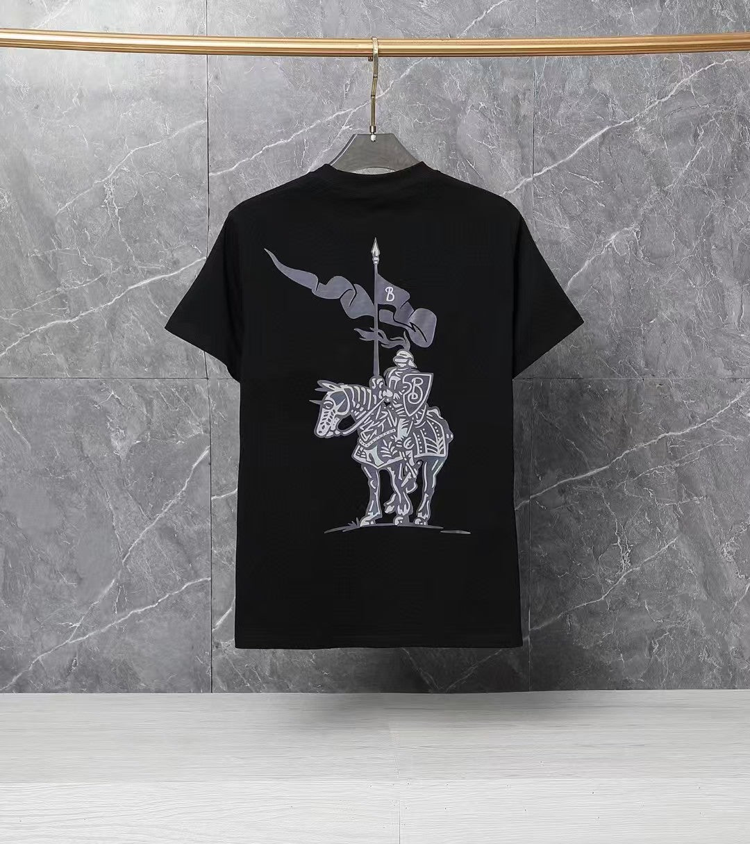 Men's printed short sleeved T-shirt