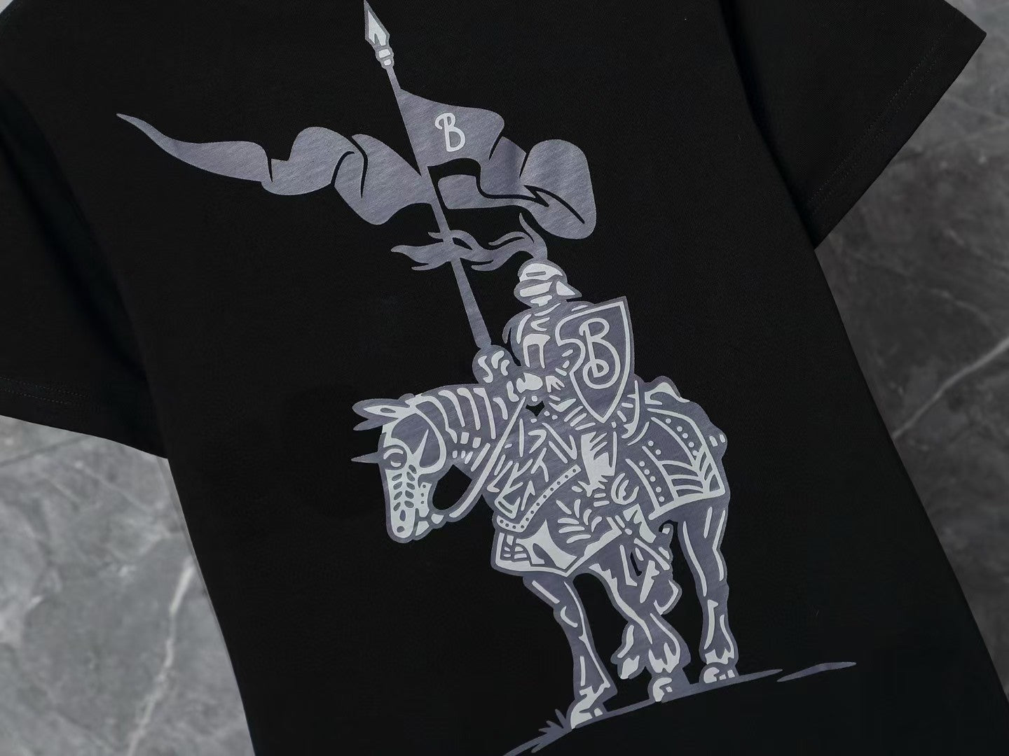 Men's printed short sleeved T-shirt