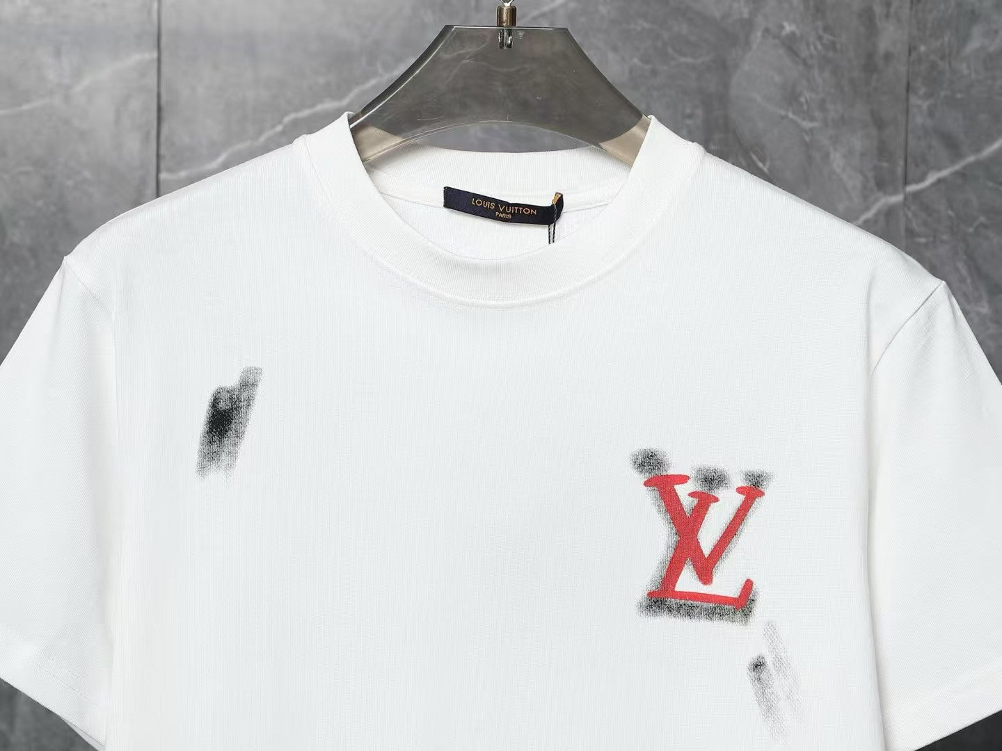 Men's graffiti hand-painted short sleeved T-shirt