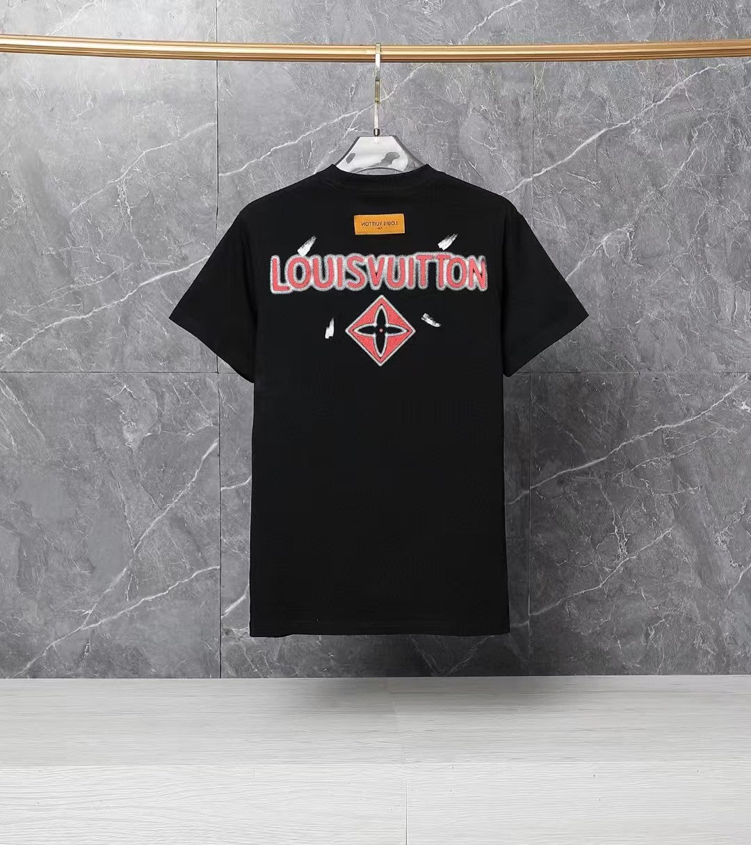 Men's graffiti hand-painted short sleeved T-shirt