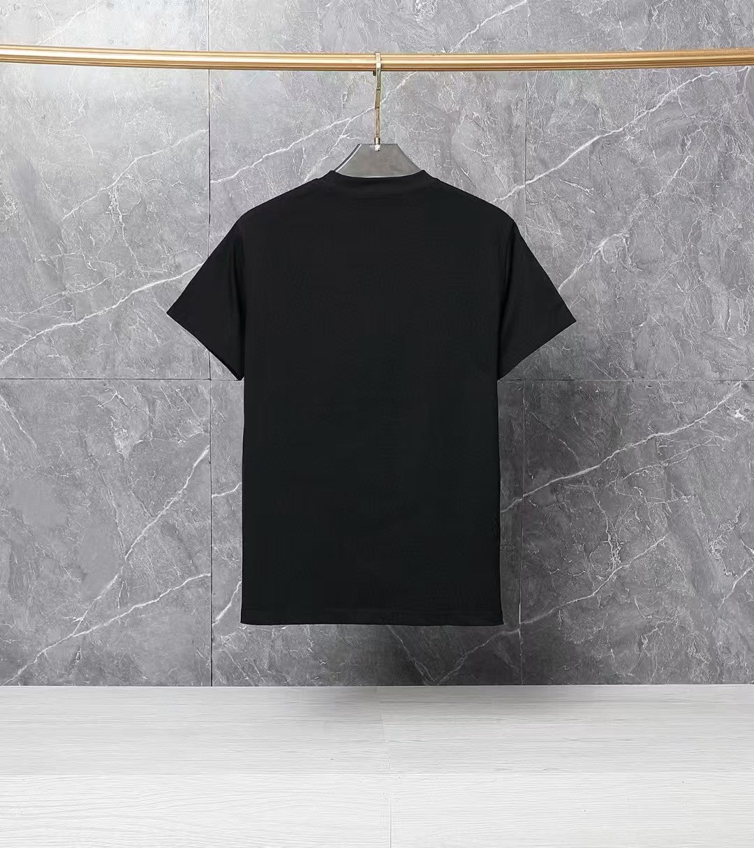 Men's printed round neck short sleeved T-shirt
