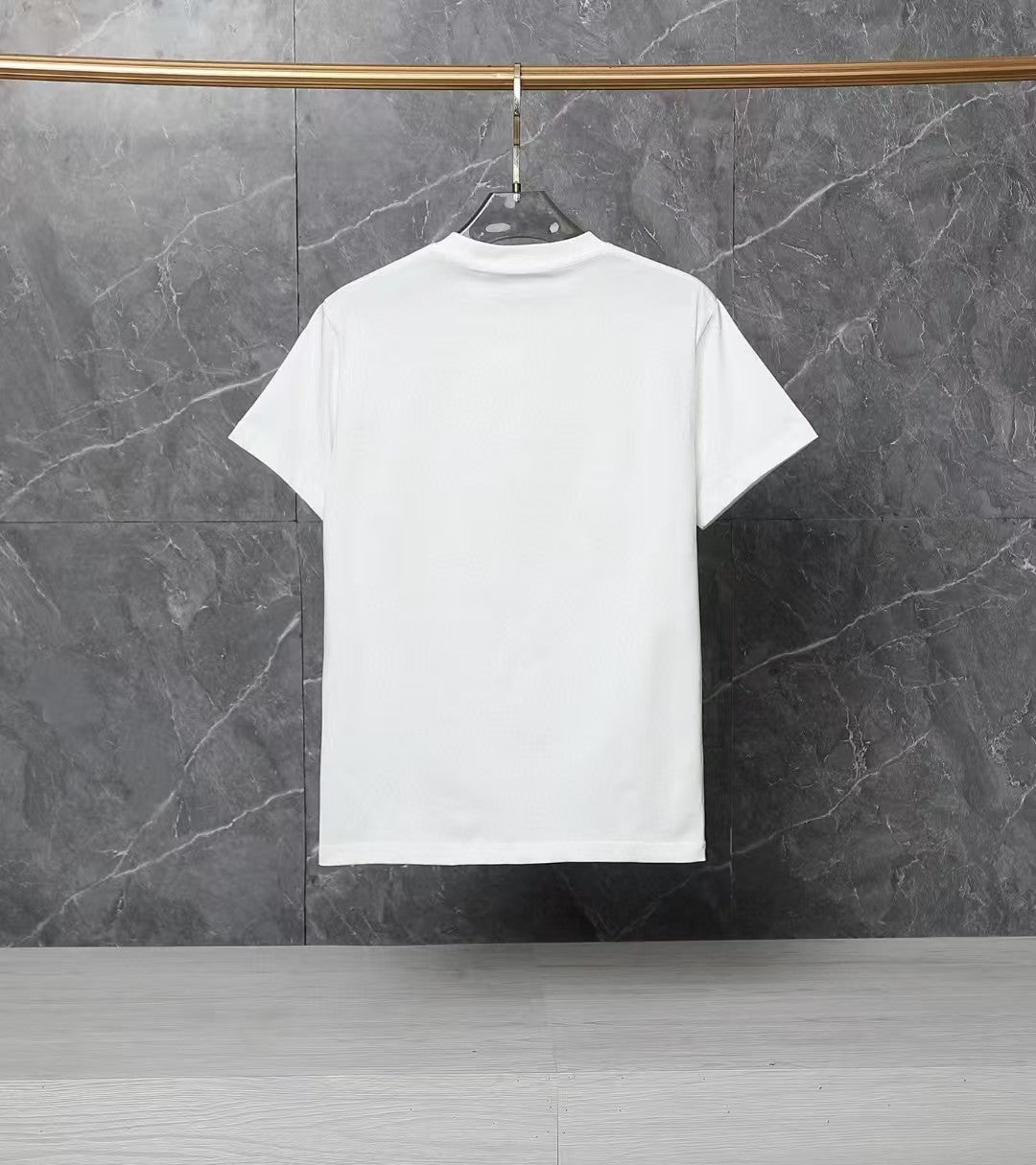 Men's printed round neck short sleeved T-shirt
