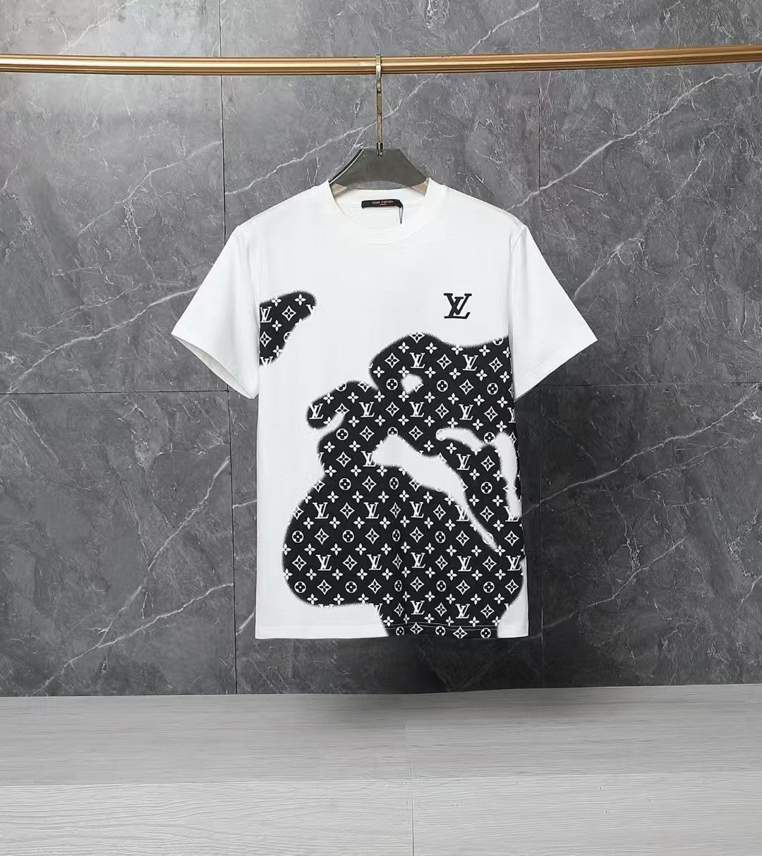 Men's full printed short sleeved T-shirt