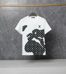 Men's full printed short sleeved T-shirt