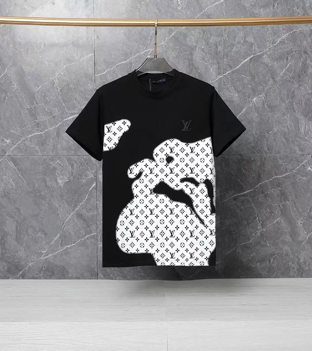 Men's full printed short sleeved T-shirt