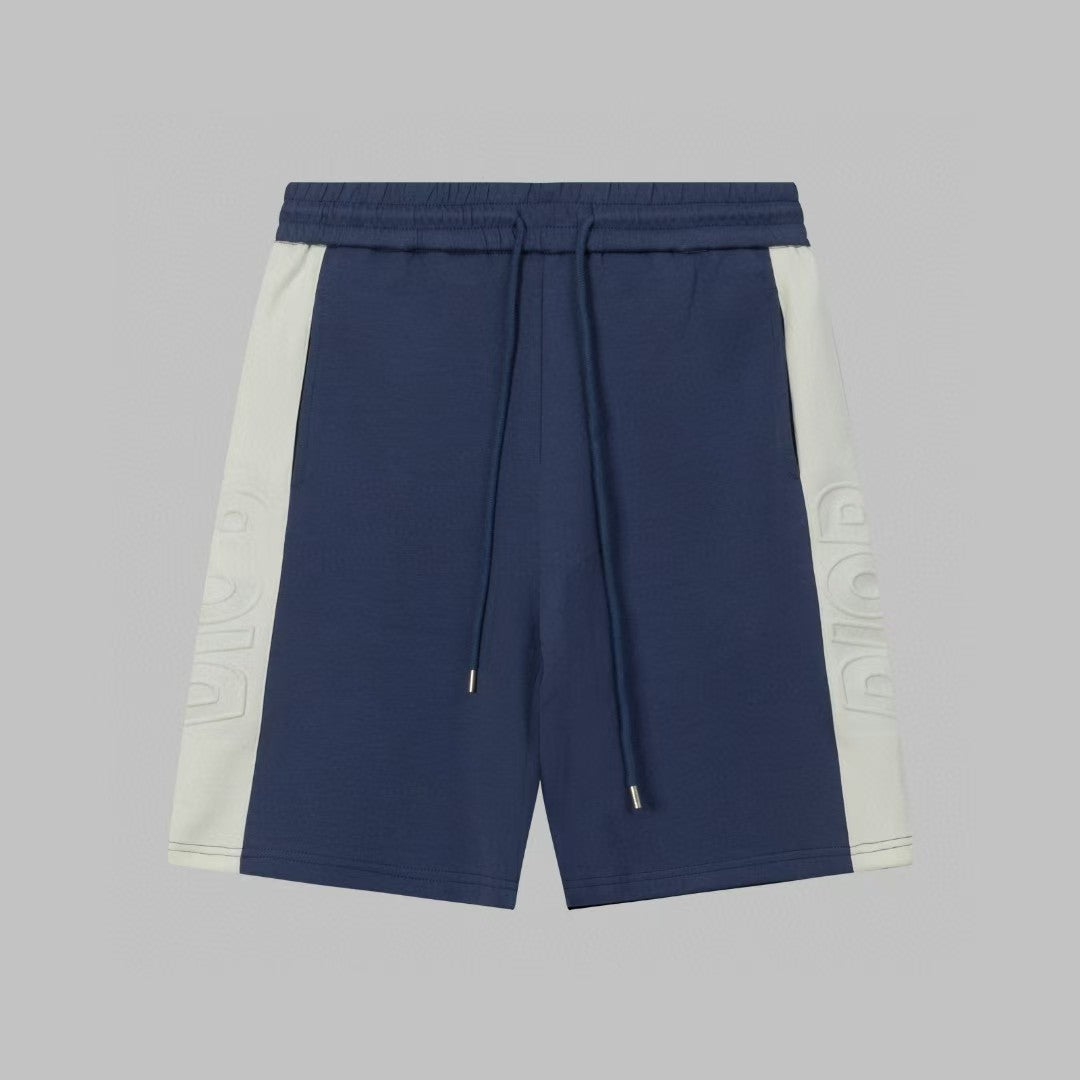 Men's spliced three-dimensional shorts