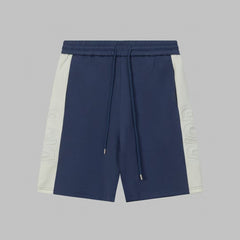 Men's spliced three-dimensional shorts