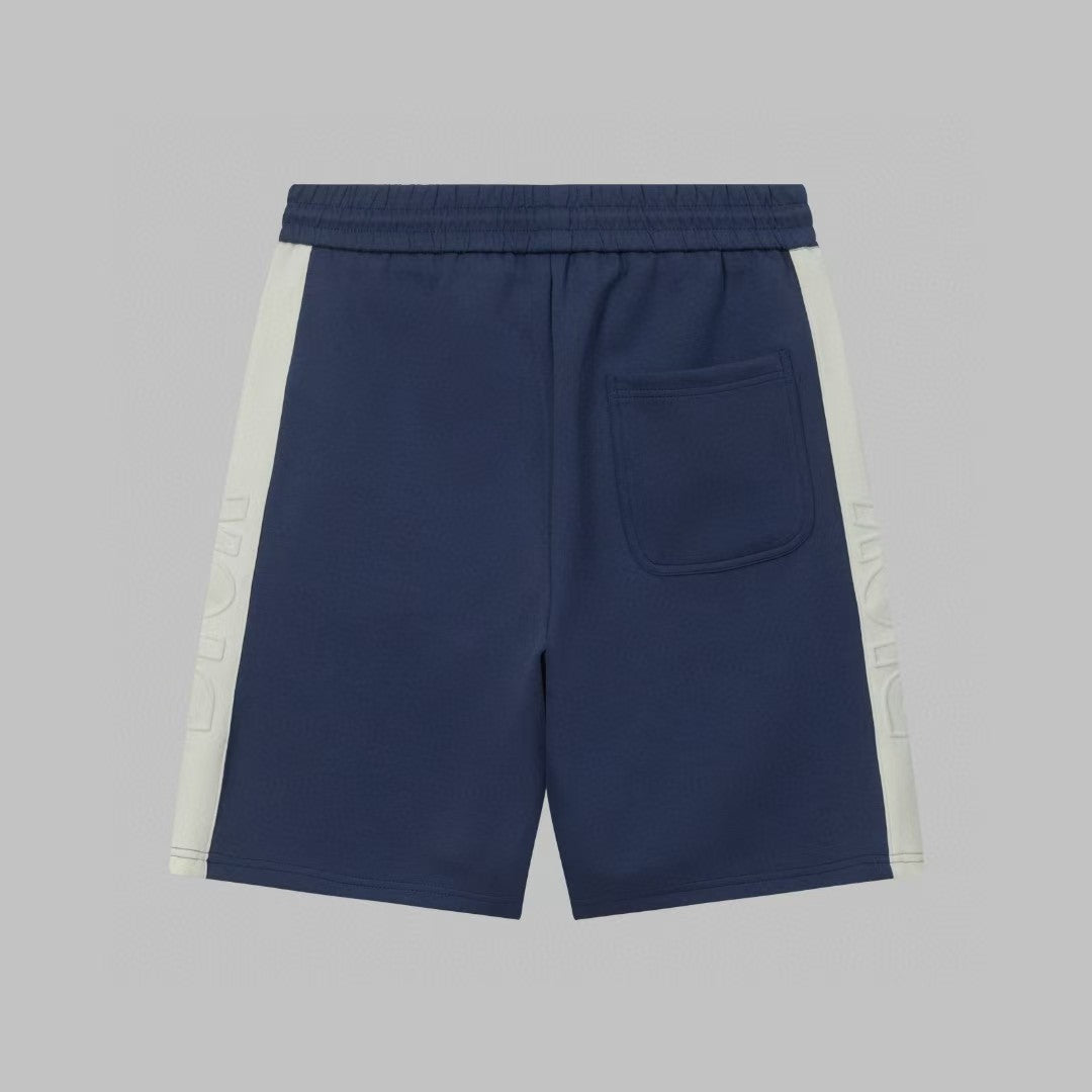 Men's spliced three-dimensional shorts