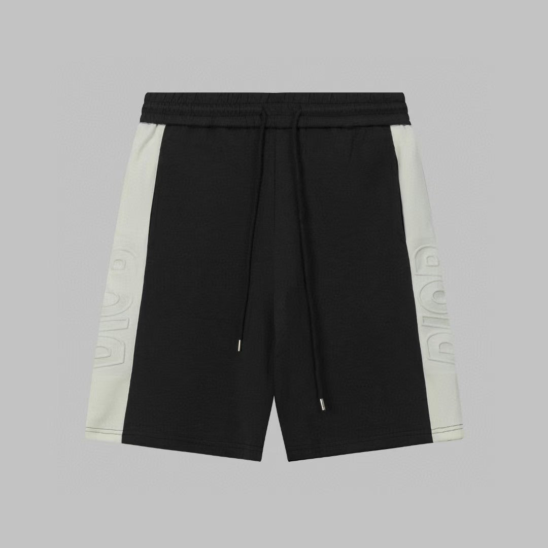 Men's spliced three-dimensional shorts