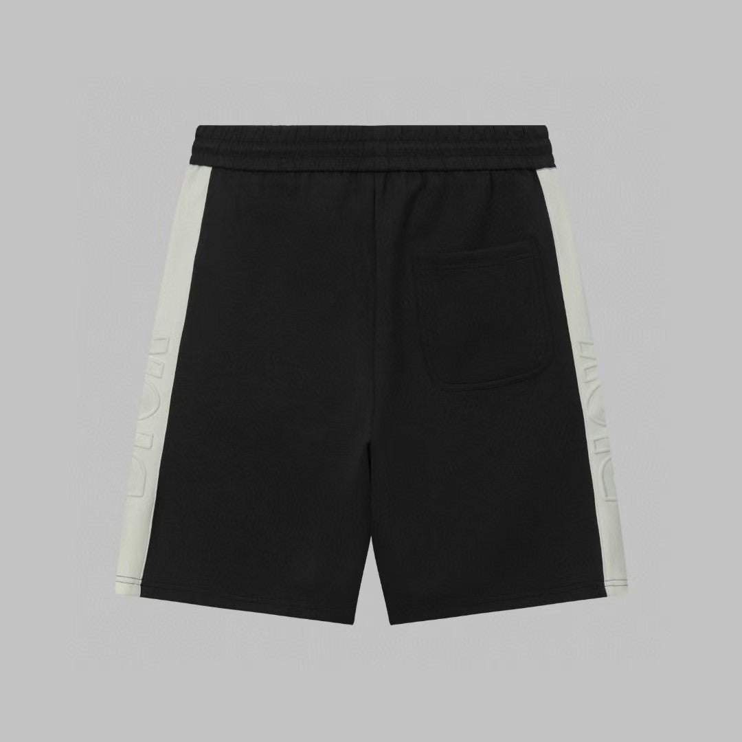 Men's spliced three-dimensional shorts