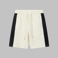 Men's spliced three-dimensional shorts