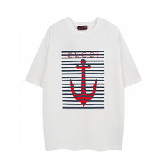 Men's printed round neck short sleeved T-shirt