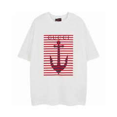 Men's printed round neck short sleeved T-shirt
