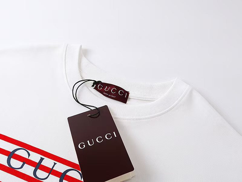 Men's printed round neck short sleeved T-shirt