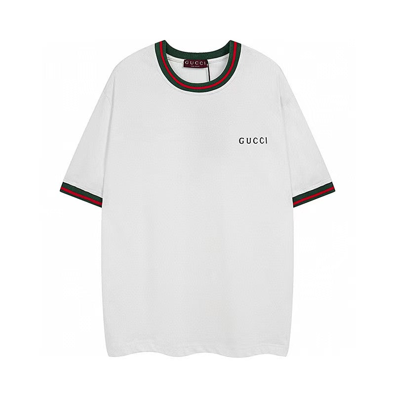 Men's round neck short sleeved T-shirt