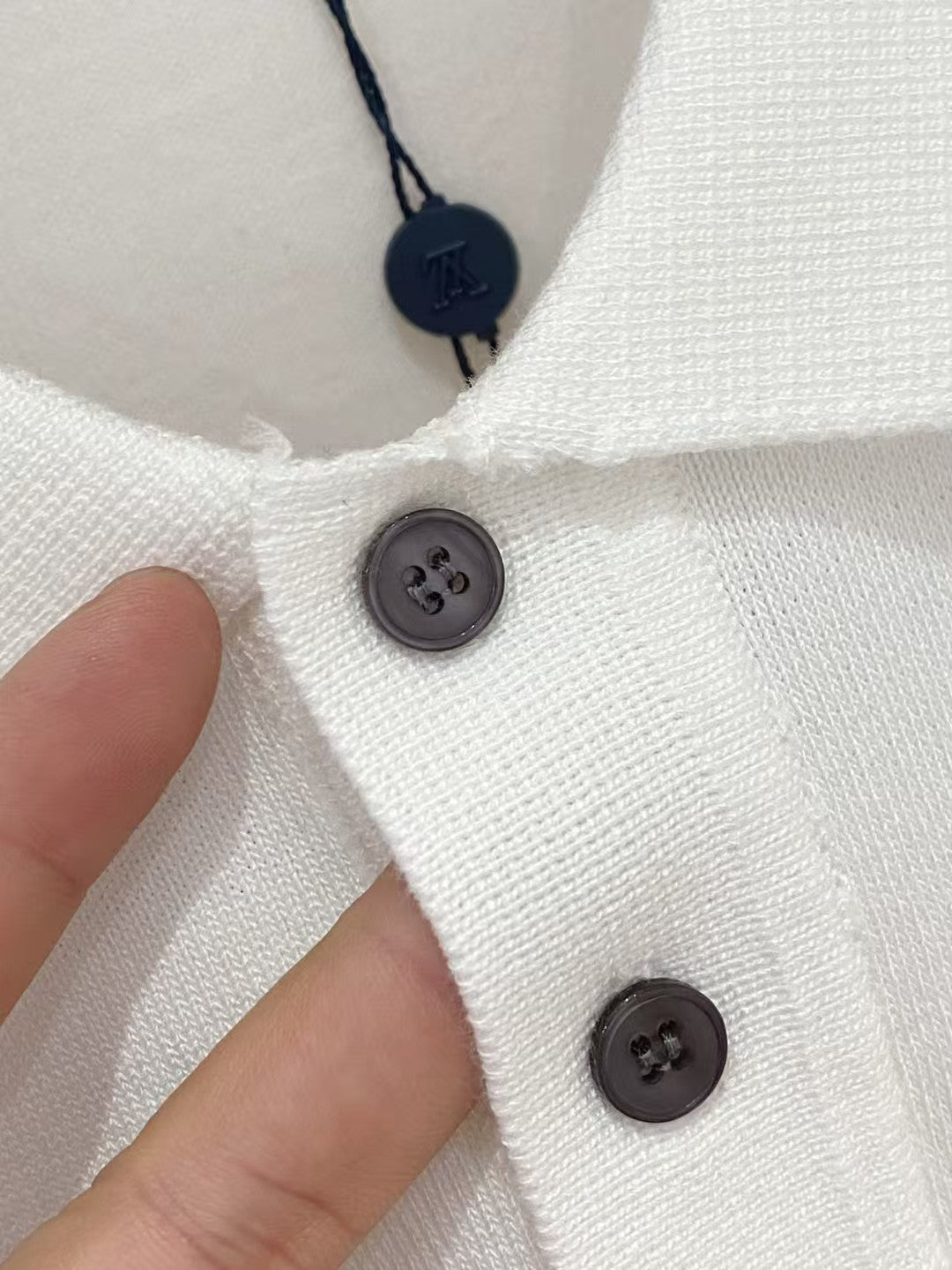Men's simple and versatile knitted lapel short sleeved T-shirt