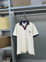 Men's and women's new pocket embroidered short sleeved T-shirt