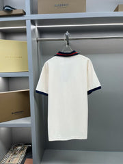 Men's and women's new pocket embroidered short sleeved T-shirt